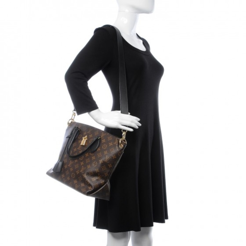 Louis Vuitton Flower Zip Tote MM M44347 Noir - Picture 5 of 5